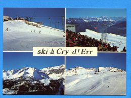 Q386, Crans Montana , Pistes Et Restaurant De Cry-d'Err, GF, Circulée 1980 - Crans-Montana