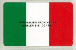 Carte Telefoniche: RARA - Von Italien Nach Hause Wahlen Sie : 00 * 49…  - Nuova - 5000  - Man - Mantegazza - TRICOLORE - Privées - Hommages