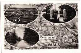 Vaals - 1953 - 3 Medaillon Fotootjes Op Geografische Landkaart   -      Limburg/Nederland - Vaals