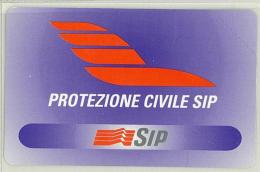 Carte Telefoniche: Protezione Civile SIP  - Nuova - Omaggio  - T - Polaroid - Privées - Hommages