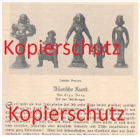 Original Zeitungsbericht - 1926 - Asiatische Kunst , Asien , Kunst , Tibet , Indien , Siam , Bronze !!! - Asiatische Kunst