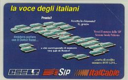 Carte Telefoniche: CSELT , SIP, ITALCABLE - La Voce Degli Italiani  - Nuova - Omaggio  - T - Polaroid - Privées - Hommages