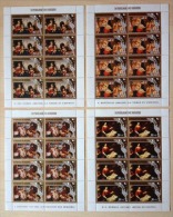 Burundi - 940/943 (Feuillet De 8) - Noël - Surcharges - 1985 - MNH - Unused Stamps