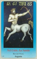 Carte Telefoniche: Segni Zodiacali : Sagittario - Nuova - Omaggio  - Mantegazza - Privées - Hommages