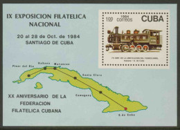 Cuba 1984 B87 : Mi 2898 ** Balwin Tank Locomotive No. 498 / 0-4-0 Tenderlokomotive / Eisenbahnlinie - Neufs