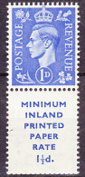 Großbritannien Great Britain Grande-Bretagne - Georg VI. (MiNr: S 2) 1952 - Postfrisch MNH - Neufs