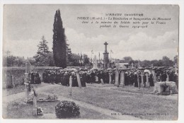 Inauguration Du Monument Aux Morts - Tierce