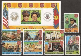 Zaire - 1017/1024 + BL40 - Armée Du Salut - 1980 - MNH - Unused Stamps