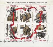 POLAND UNITED WORKERS PARTY MNH 1971 - Fogli Completi