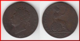 **** GRANDE-BRETAGNE - GREAT-BRITAIN - 1/2 PENNY 1827 - HALF PENNY 1827 GEORGE IV **** EN ACHAT IMMEDIAT !!! - D. 1 Penny