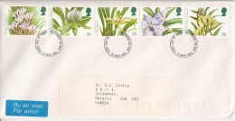 Great Britain FDC Scott #1493-#1497 Set Of 5 Orchids - 14th World Orchid Conference - 1991-2000 Dezimalausgaben