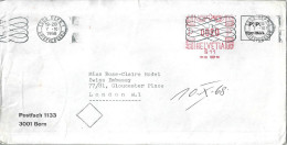 Ausland Brief   "Postfach Bern" - London            1968 - Frankeermachinen