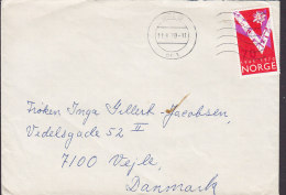 Norway OSLO 1970 Cover Brief To VEJLE Denmark Liberation Of German Occupation 35 Year Anniversary Stamp - Lettres & Documents