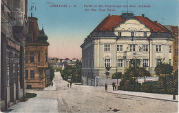 AK Jablonec Gablonz Neisse Poststrasse Bank Laden Bei Reichenberg Liberec Tannwald Kukan Wiesenthal Grottau - Sudeten