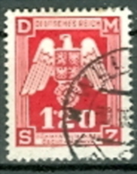 Deutsches Reich Böhmen Und Mähren Dienstmarke Mi. 19 Gest. Wappen Adler - Oblitérés
