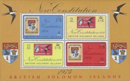 BRITISH SOLOMON ISLANDS NEW CONSTITUTION MNH 1974 - British Solomon Islands (...-1978)