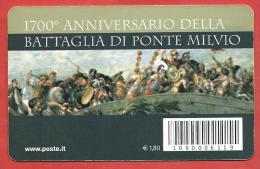 TESSERA FILATELICA ITALIA - 2012 - 1700° Anniversario Della Battaglia Di Ponte Milvio - Philatelic Cards