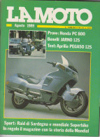 RA#48#07 Rivista LA MOTO Ed.Edigamma Ag.1989/HONDA PC 800/FANTIC JOY/APRILIA PEGASO 125/YAMAHA BIG WHEEL/6°RAID SARDEGNA - Engines