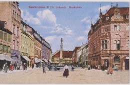 Cpa,ALLEMAGNE,SAARBRUCKEN   ,capitale  De Land Sarre,stadtverband,FONTAI NE - Saarbruecken