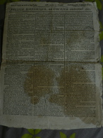 Lot 2 Journaux:* FEUILLE ÉCONOMIQUE , OU COURIER UNIVERSEL... ** AN 10 & "GAZETTE HISTORIQUE..." An2° - 1800 - 1849