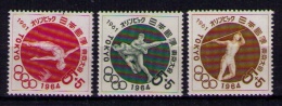 JAPON 1961 - OLYMPICS TOKIO - YVERT Nº 689-691 - Wrestling