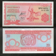 BURUNDI : 20 Francs Del   05.02.2005   Pick 27d   FdS  UNC - Burundi