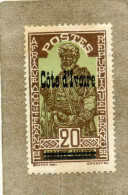 CÖTE D´IVOIRE : Guerrier - Timbre De Haute-Volta Surchargé "Côte D'Ivoire" - Unused Stamps