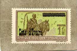 CÖTE D´IVOIRE : Cavalier - Timbre De Haute-Volta Surchargé "Côte D´Ivoire" - Unused Stamps