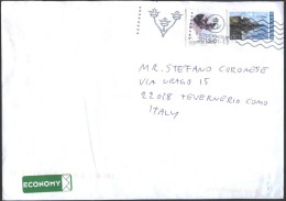 Mailed Cover With Stamps Dog 2008, Lighthouses 2002   From Sweden To Italy - Covers & Documents