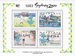 HONDURAS 2000 SUMMER OLYMPICS SYDNEY Sc C1084 S/S MNH - Zomer 2000: Sydney