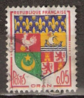 Timbre France Y&T N°1230A Obl (05).  Armoirie D´Oran.  5 C. Polychrome. Cote 0,15 € - 1941-66 Coat Of Arms And Heraldry