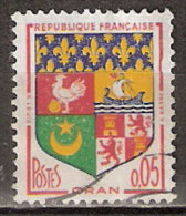 Timbre France Y&T N°1230A Obl (06).  Armoirie D´Oran.  5 C. Polychrome. Cote 0,15 € - 1941-66 Coat Of Arms And Heraldry