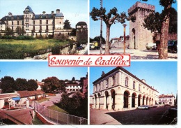 Souvenir De Cadillac Multivues : Chateau Epernon Porte De La Mer Entrée Hopital Halle Mairie (n°6619 éloé) - Cadillac