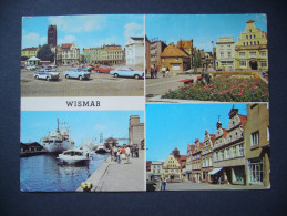 Germany: WISMAR - Markt, Ecke Krämerstraße/Hohenstraße, Hafen, Krämerstraße - Posted 1970s - Wismar