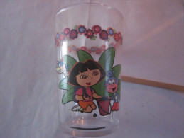 VERRE A MOUTARDE PUBLICITAIRE DECORE DESSIN ANIMEE DORA L'EXPLORATRICE - Glasses