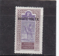 Alto Volta 1920 - Yt 1** 1 C.  Violet-brun Et Violet - Ungebraucht