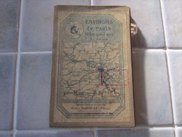 1  Carte Vélocipédique Des Environs De Paris / Dressée Par Le Touring-club De France - Sud Est  1901 - Carte Stradali