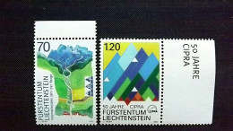 Liechtenstein 1289/90 **/mnh, Intern. Jahr Der Berge; 50 Jahre Intern. Kommission Zum Schutz Der Alpen (CIPRA) - Unused Stamps