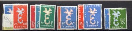 EUROPA CEPT 1958 - 5 SERIE DIFFERENTI   MNH  Cat. € 12 - 1958