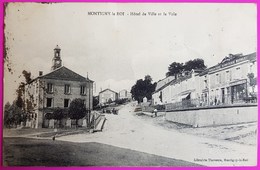 Cpa Montigny Le Roi Hotel De Ville Et La Voie 1922 Carte Postale 52 Haute Marne Proche Chaumont Frécourt Sarrey  Merrey - Montigny Le Roi