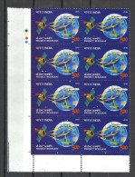 INDIA, 2015, Project Rukmani, Satellite, Globe, Aeroplane, Flight, Ship,  Block Of 8 With Traffic Lights, , MNH, (**) - Nuovi