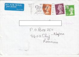 13041- QUEEN ELISABETH 2ND, STAMPS ON COVER, 1997, UK - Lettres & Documents