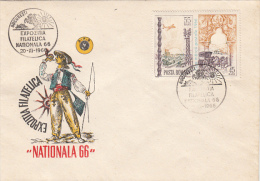 13097- NATIONAL PHILATELIC EXHIBITION, COVER FDC, 1966, ROMANIA - FDC