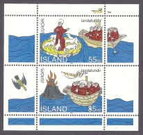 Iceland / Island 1994 Europa CEPT - Great Discoveries, Discovery Volcanic Island, Volcano, Volcan, Tale, Legend MNH - Nuovi