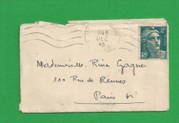 LETTRE MARIANNE DE GANDON - 1945-54 Marianna Di Gandon