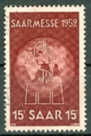 Saarland Mi. 317 Gest. Saarmesse Erdkugel - Used Stamps
