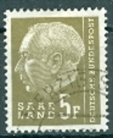 Saarland Mi. 411 + 414 Gest. Heuss - Used Stamps