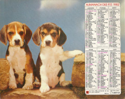 1982 CALENDRIER DES PTT  -  MAINE ET LOIRE - Tamaño Grande : 1981-90