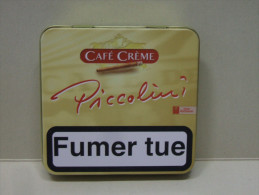 BOITE Métal Vide CAFE CREME PICCOLINI (20 Cigares) - Étuis à Cigares