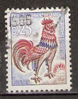 Timbre France Y&T N°1331 (12) Obl.  Coq De Decaris. 0.25 F. Outremer, Carmin Et Brun. Cote 0,15 € - 1962-1965 Haan Van Decaris